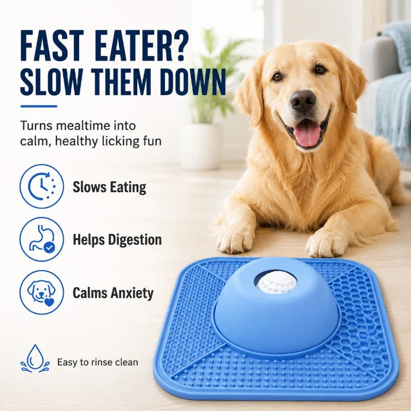 Pet Liquid Non-Slip Bone Broth Dog Licking Bowl