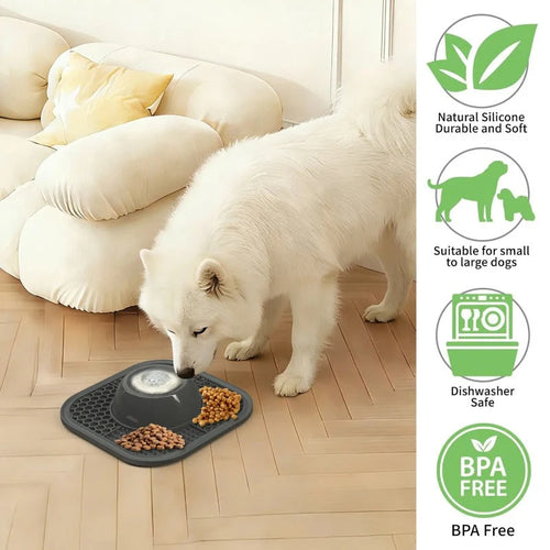 Pet Liquid Non-Slip Bone Broth Dog Licking Bowl